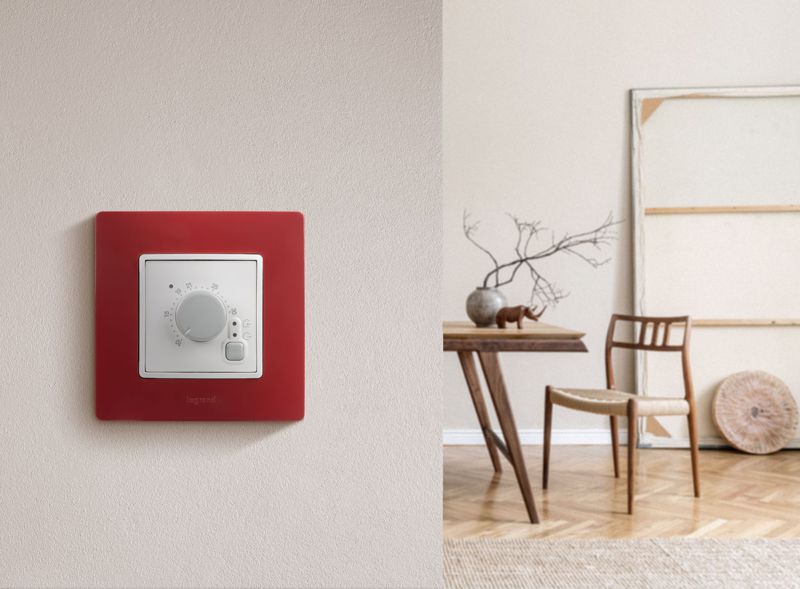 Механизм термостата СП Etika с внешн. датчиком для тепл. полов бел. IEK 672230