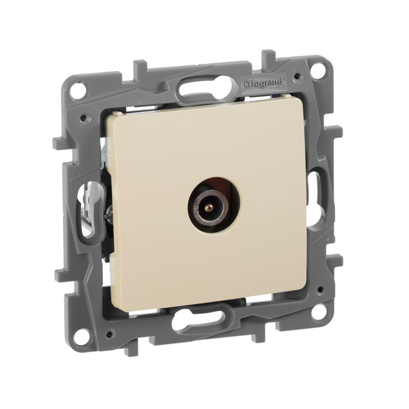 Розетка телевизионная проходная TV СП Etika 14дБ 5-862МГц механизм сл. кость IEK 672363