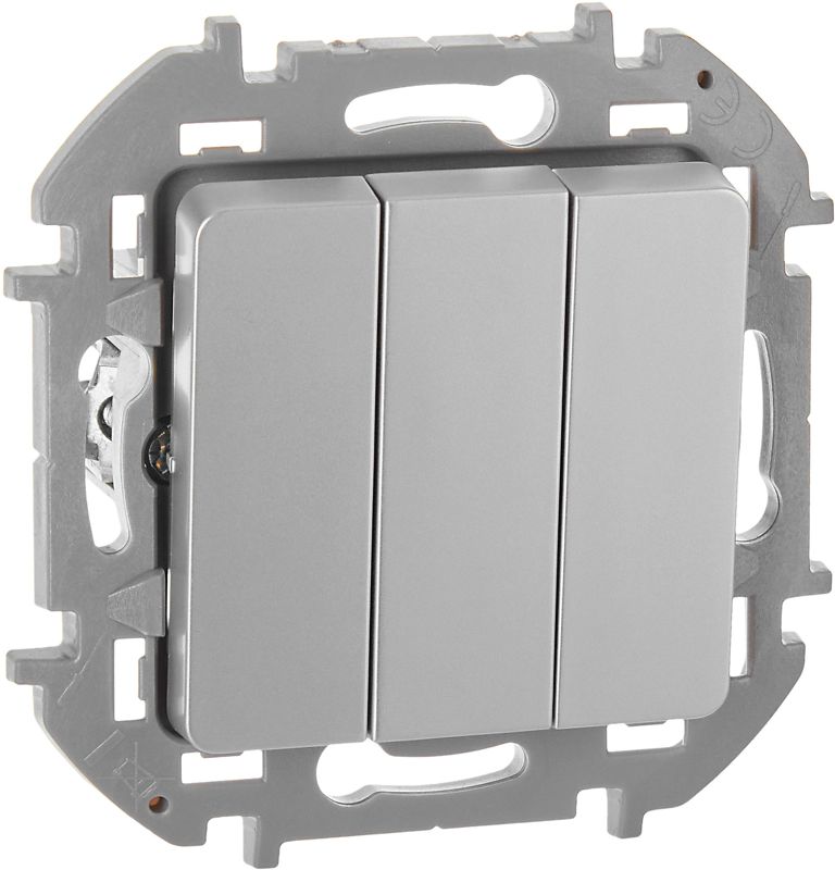 Выключатель 3-кл. Inspiria 10АХ 250В винтов. зажимы алюм. Leg 673542