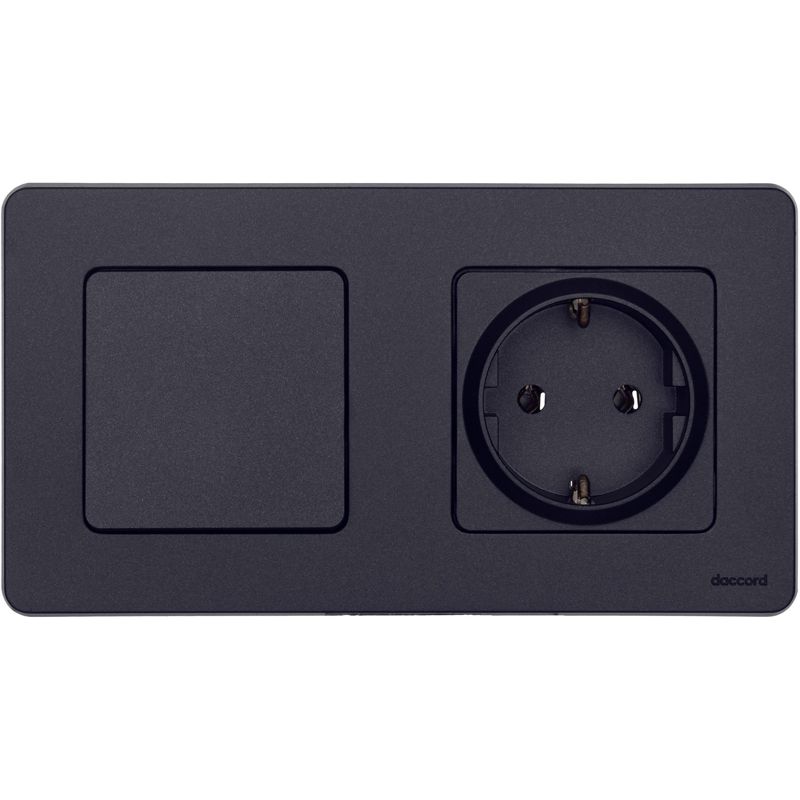 Выключатель 1-кл. Inspiria 10А IP20 250В 10AX механизм антрацит IEK 673603