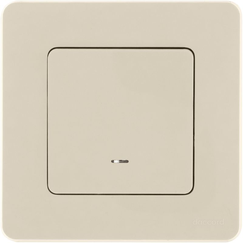 Выключатель 1-кл. Inspiria 10А IP20 250В 10AX с подсветкой/индикацией механизм сл. кость IEK 673611