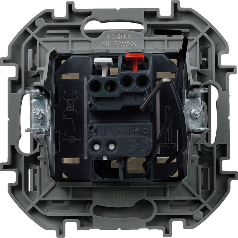 Выключатель Inspiria для гостиничных номеров механизм сл. кость IEK 673801