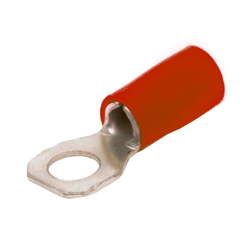 Наконечник кольц. изол. 0.25-1.5кв.мм отв. d4.2мм кр. (уп.100шт) DKC 2A4P