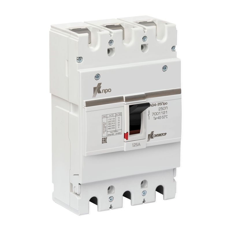 Выключатель автоматический 3п 125А 25кА ВА04-35 Про 250П Контактор 7001121