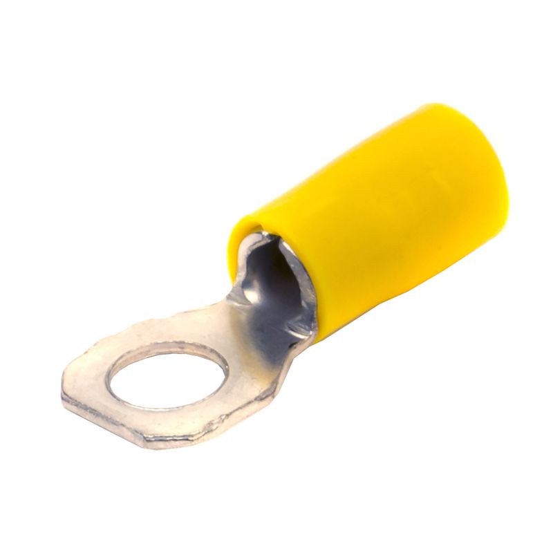 Наконечник кольцевой изолированный 2.5-6кв.мм отв. d5.2мм желт. (уп.50шт) DKC 2C5P