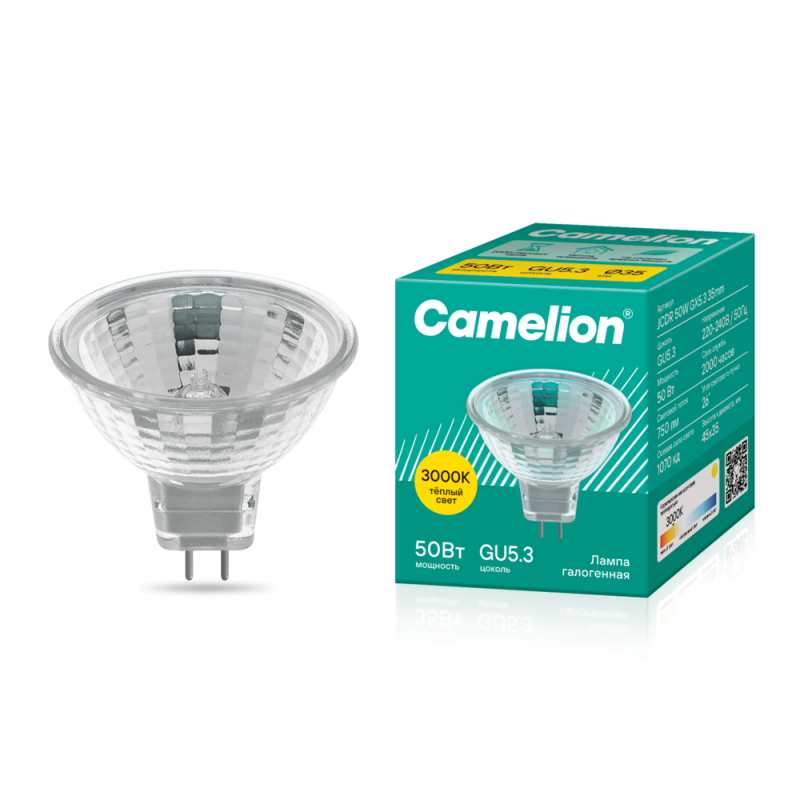 Лампа галогенная MINI JCDR (MR11) 50Вт 220В 35мм Camelion 7093