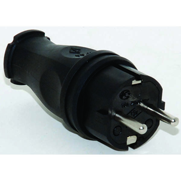 Вилка кабельная 16А 2P+E каучук. IP44 Т-Пласт 31.01.301.0300