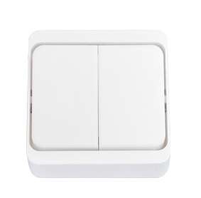 Выключатель 2-кл. ОП 6А IP20 бел. Bylectrica А5 4-001