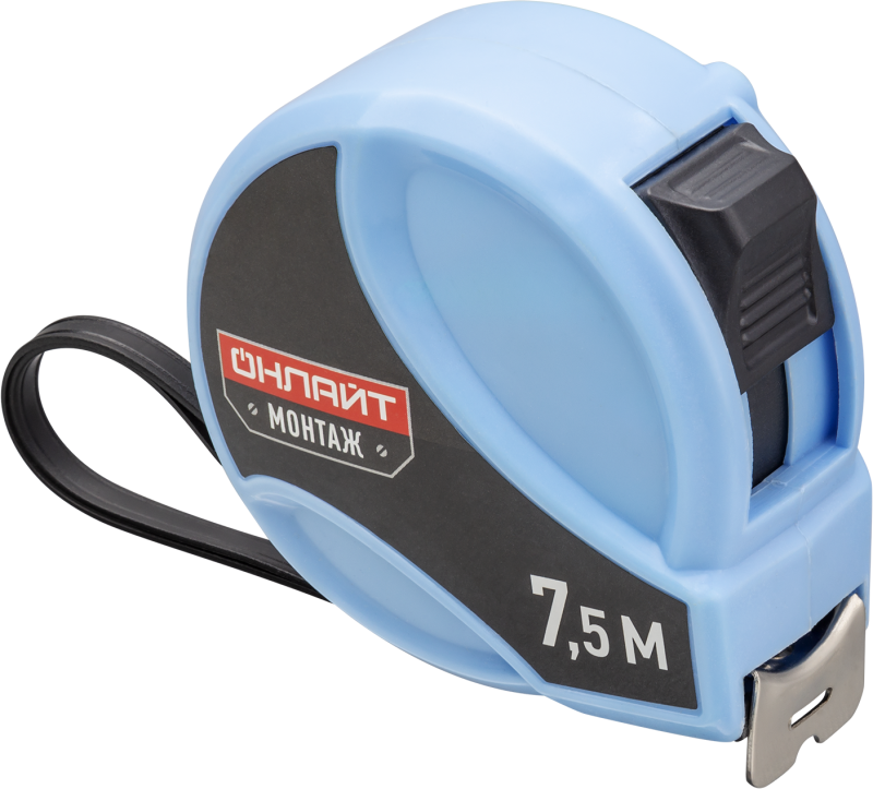 Рулетка 80 911 OMT-Ru03-7.5-25 7.5мх25мм ОНЛАЙТ 80911