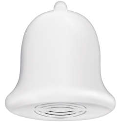 Звонок проводной Колокольчик колокольный звон 220В 80-90дБА с кнопкой и проводом бел. МОНОМАХ КЛ-03С