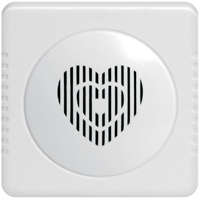 Звонок проводной Сюрприз тройной ди-до 220В 2AAх1.5В 80-90дБА бел. МОНОМАХ СР-01К