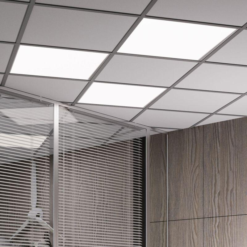 Светильник светодиодный Офис 36Вт 4000К IP20 3050лм 595х595х19мм ДВО офисный матов. рассеив. GAUSS 842123240