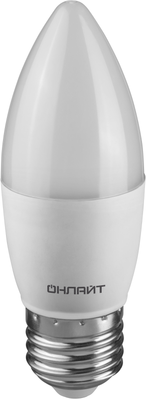 Лампа светодиодная 90 455 OLL-C37-15-230-2.7K-E27-FR 15Вт свеча 2700К тепл. бел. E27 1500лм 176-264В ОНЛАЙТ 90455