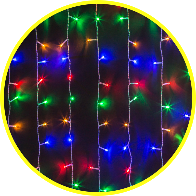 Гирлянда светодиодная "Занавес водопад" 93 710 NGF-C02-04 2.1х1.4м 396LED RGBY IP20 TR Navigator 93710