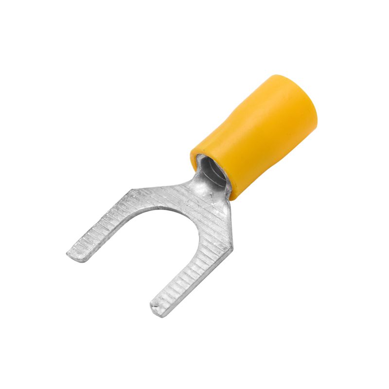 Наконечник вилочный изолированный 2.5-6кв.мм А=8.5мм желт. (уп.50шт) DKC 2C18P