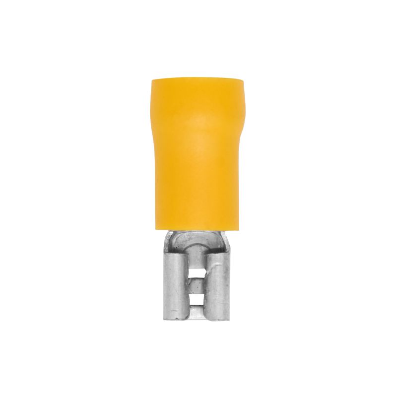 Наконечник изол. "розетка" 2.5-6кв.мм А=6.3х0.8мм желт. (уп.50шт) DKC 2C02P