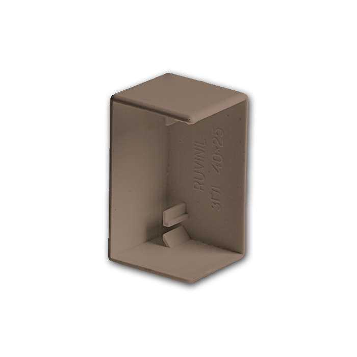 Заглушка для кабель-канала РКК 60х40 корич. Ruvinil ЗГЛ-60х40-К