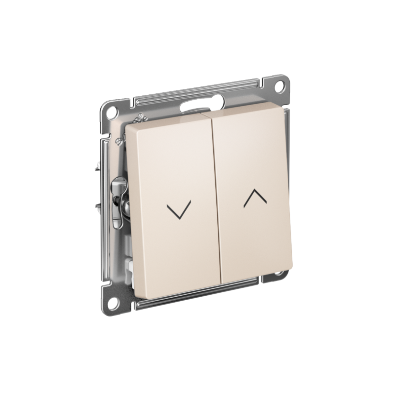 Выключатель для жалюзи 2-кл. AtlasDesign 10А механизм беж. SE ATN000219