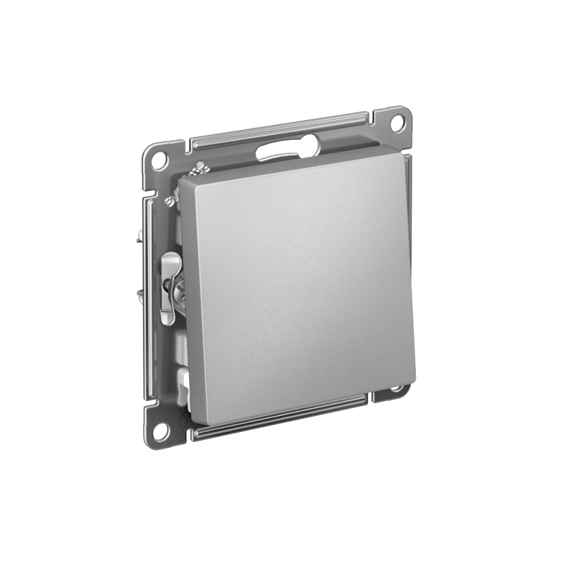 Выключатель 1-кл. СП AtlasDesign 10А IP20 (сх. 1) 10AX с самовозвратом механизм алюм. SE ATN000315