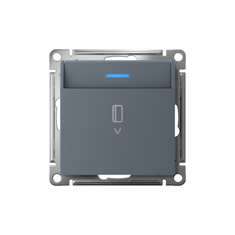 Выключатель карточный AtlasDesign 10А с подсветкой без задержки отключения механизм грифель SE ATN000714