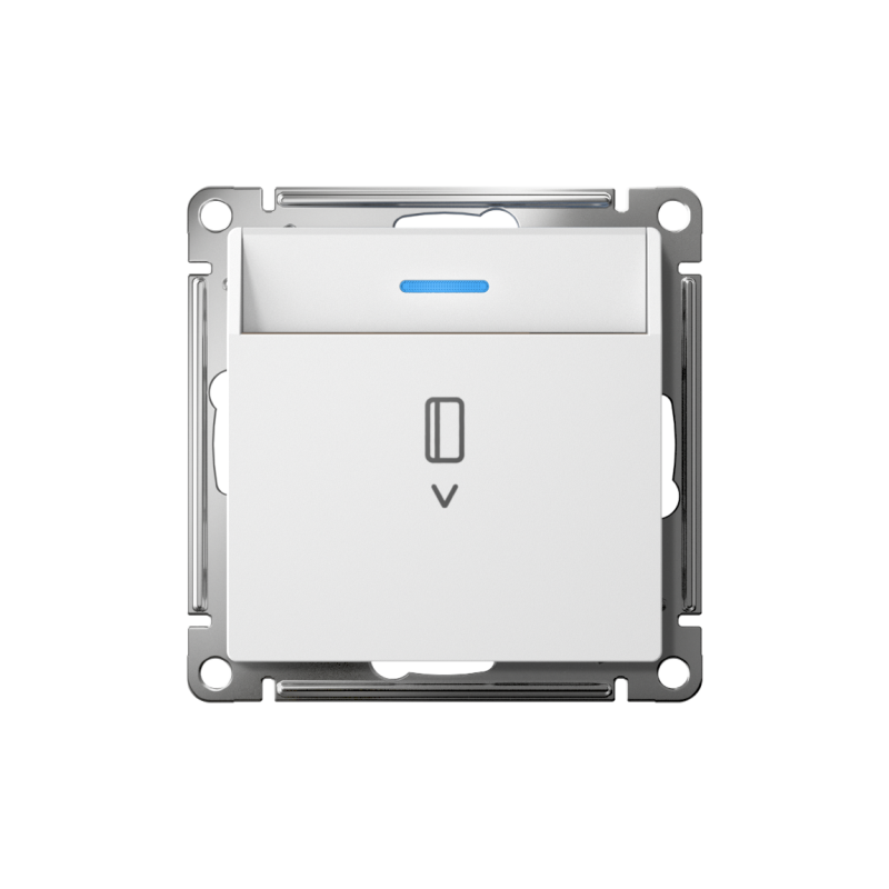 Выключатель карточный AtlasDesign 10А с подсветкой без задержки отключения механизм лотос SE ATN001314