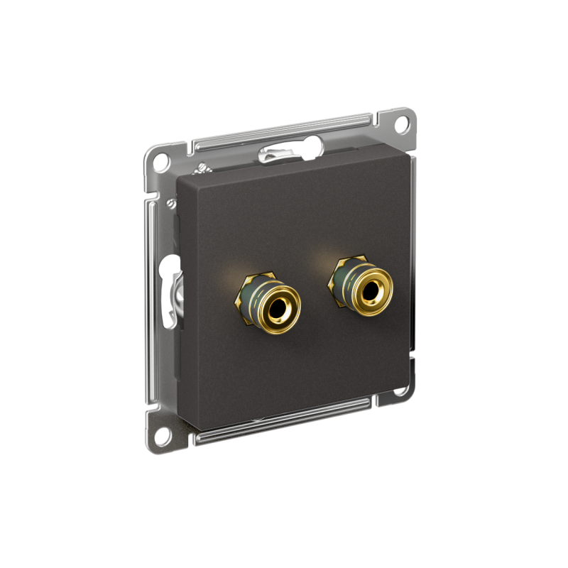 Аудиорозетка двойная AtlasDesign базальт SE ATN001487