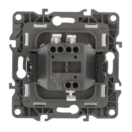 Выключатель 1-кл. СП Эра12 12-1101-02 10А IP20 250В 10AX механизм сл. кость Эра Б0014622