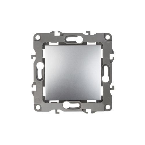 Выключатель 1-кл. СП Эра12 12-1001-03 10А IP20 250В 10AX без монтаж. лапок механизм алюм. Эра Б0014629