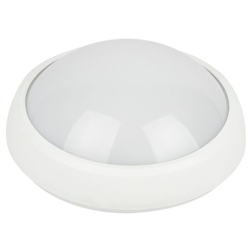 Светильник светодиодный SPB-1-08 (W) ЖКХ 180х75 8Вт 640лм 4000К IP54 круг бел. (инд.упак.) ЭРА Б0017326