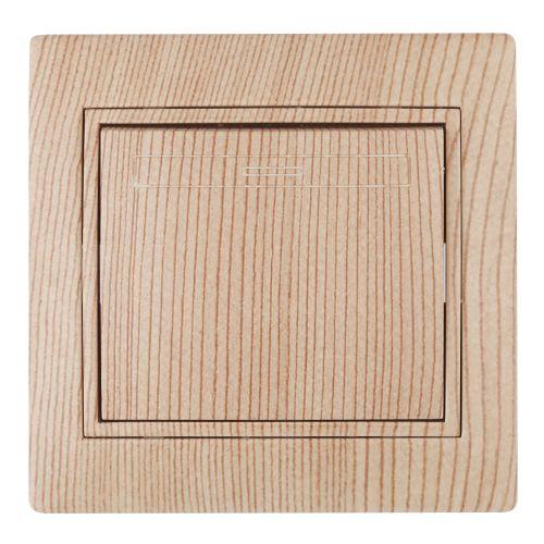 Выключатель 1-кл. СП Plano 10А IP20 1-101-11 250В сосна Intro Б0030033