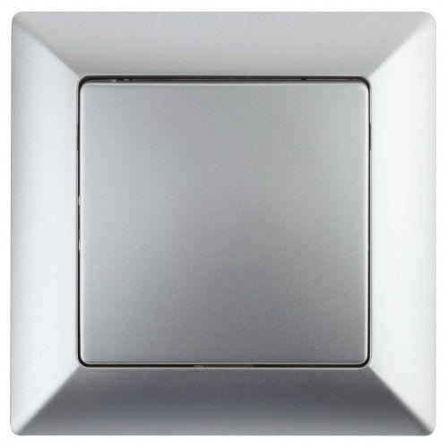 Выключатель 1-кл. СП Solo 4-101-03 10А 250В IP20 алюм. Intro Б0053544