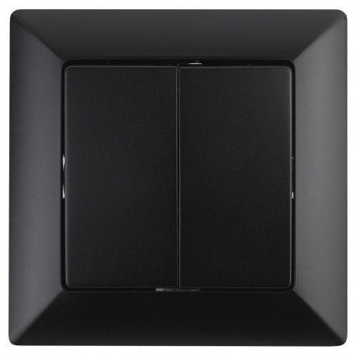 Выключатель 2-кл. СП Solo 4-104-05 10А 250В IP20 антрацит Intro Б0053589