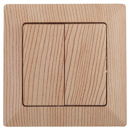 Выключатель 2-кл. СП Solo 4-104-11 10А IP20 250В сосна Intro Б0053592