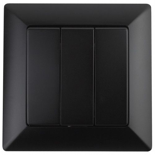 Выключатель 3-кл. СП Solo 4-106-05 10А 250В IP20 антрацит Intro Б0053605