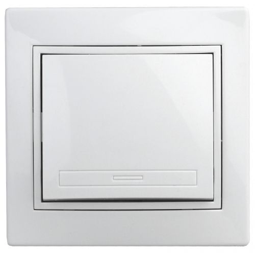 Выключатель 1-кл. СП Plano 1Э-101-01 10А IP20 250В без лапок бел. Intro Б0053950