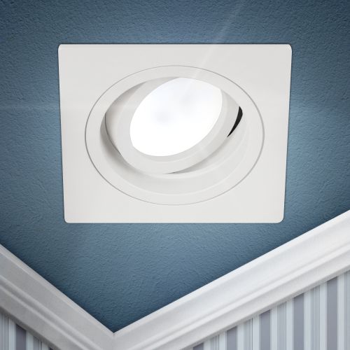 Светильник встраиваемый алюм. KL85 WH MR16/GU5.3 бел. Эра Б0054348