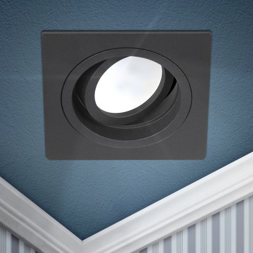 Светильник встраиваемый алюм. KL85 BK MR16/GU5.3 черн. Эра Б0054349