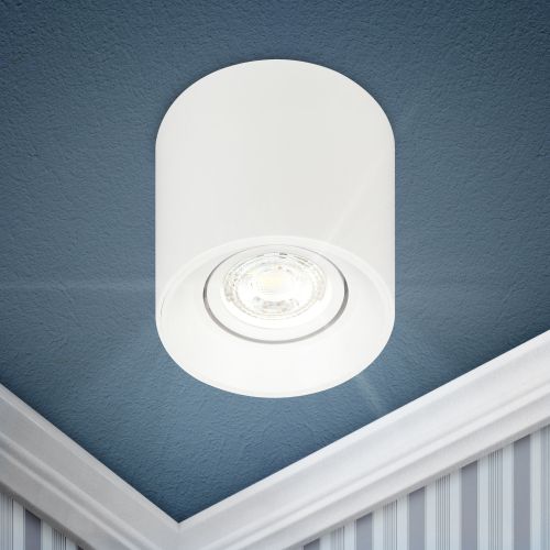 Светильник OL25-1 WH MR16/GU5.3 настен./потолочн. спот поворотн. бел. Эра Б0054383