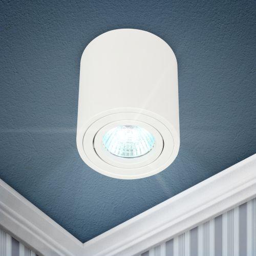 Светильник OL21 WH MR16/GU10 настен./потолочн. спот поворотн. бел. Эра Б0054392