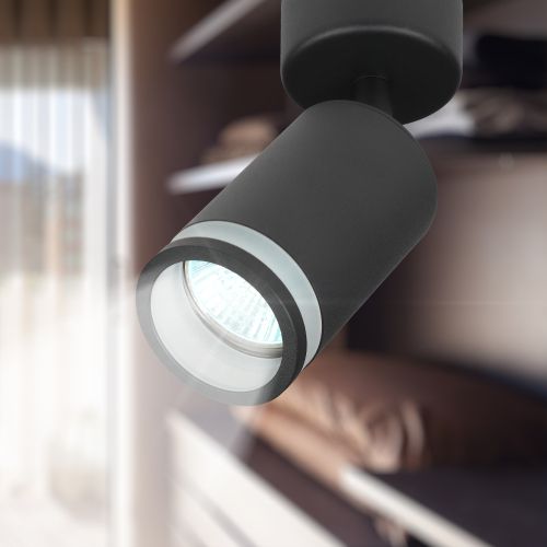 Светильник OL23 BK MR16/GU10 настен./потолочн. спот черн. Эра Б0054397