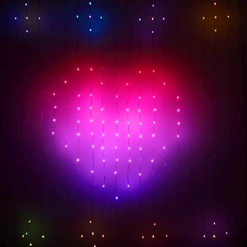 Гирлянда светодиодная ERASG -02 умная "Занавес" RGB 2х2м управление через мобильное приложение Эра Б0060433