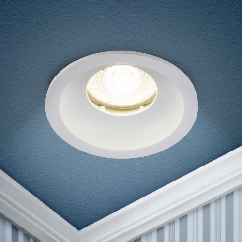 Светильник WR4 SWH MR16/GU5.3 IP44 встраив. влагозащ. бел. матов. Эра Б0061185