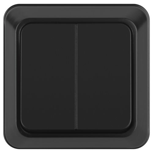 Выключатель 2-кл. ОП Quadro 2-104-05 10А IP20 250В антрацит Intro Б0069732