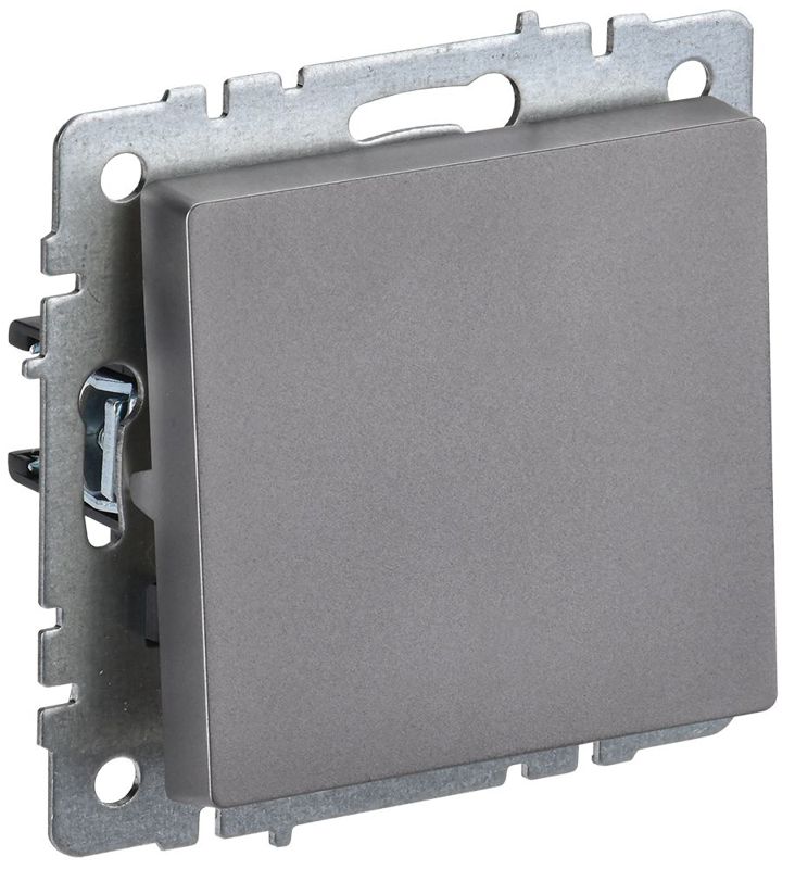 Выключатель перекрестный 1-кл. СП BRITE 10А ВС10-1-3-БрС механизм сталь IEK BR-V13-0-10-K46