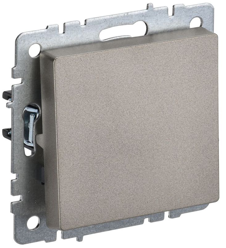 Выключатель 1-кл. СП BRITE ВС10-1-4-БрШ 10А самовозвратн. механизм шампань IEK BR-V14-0-10-K37