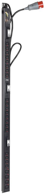 Блок распределения питания BASE PDU PV1113 36U 3ф 32А 20C13 4C19 3м IEC60309 ITK BS-PV42-20C13-04C19-13