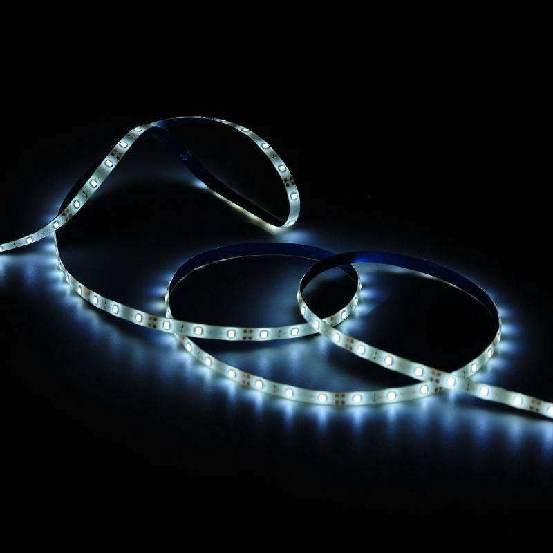 Лента светодиодная Basic 2835/60-SMD 6Вт/м 3000К тепл. бел. IP65 600лм/м 12В 8мм драйвер (уп.5м) GAUSS BT013