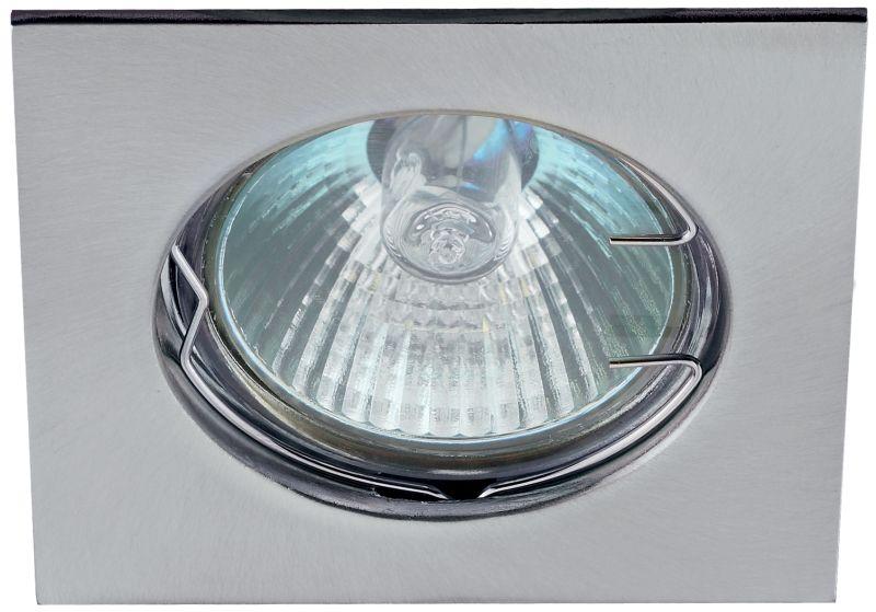 Светильник KL2 CH литой квадрат MR16 12В 50Вт хром ЭРА C0043660