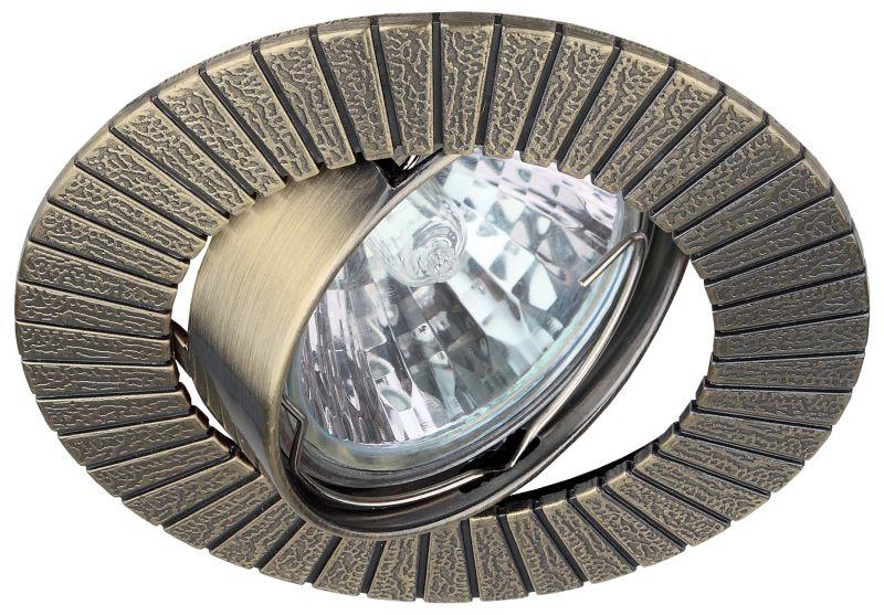 Светильник KL14A SB литой поворот. "Солнце" MR16 12В 50Вт бронза ЭРА C0043694