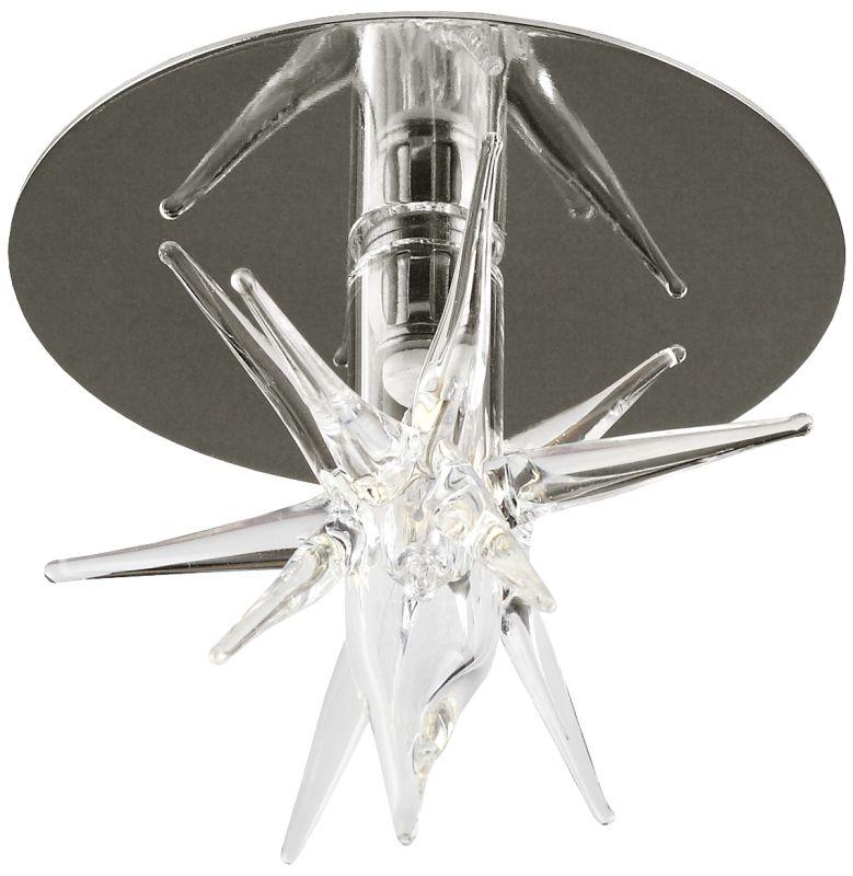 Светильник DK30 CH/WH декор "звездочка на ножке" G4 20Вт 12В хром/прозр. ЭРА C0043777